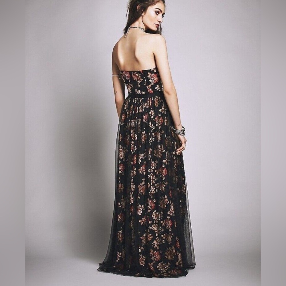NWOT Free People Dare To Dream Strapless Floral Maxi Dress - Picture 5 of 6